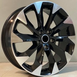 SKODA STYLE 354 7×18 5×112 ET43 Black Face Machined