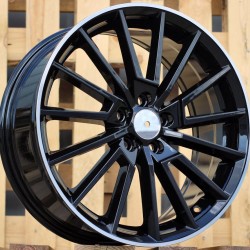 SKODA STYLE 5969 7×17 5×112 ET46 Glossy Black Lip