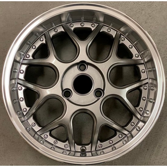 SMART STYLE 762 7×16 3×112 ET30 Gun Metal Lip