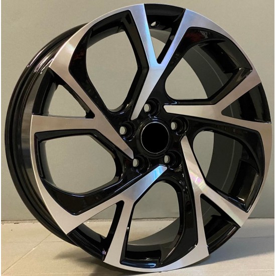 TOYOTA STYLE 132 7×17 5×114,3 ET45 Black Face Machined