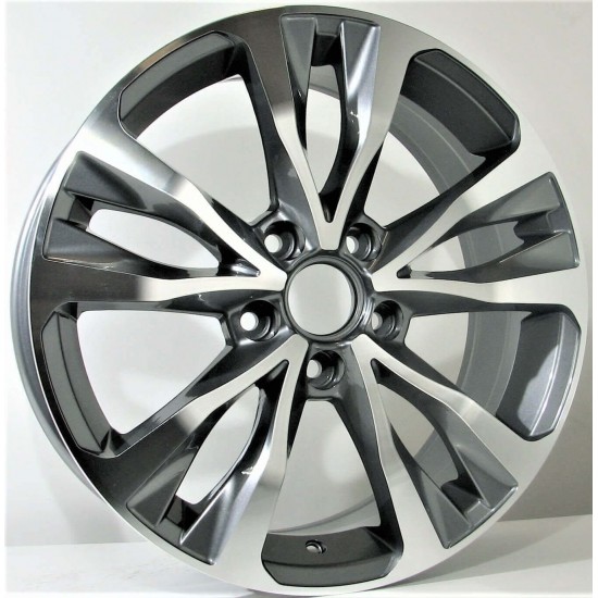 TOYOTA STYLE 5212 6,5×16 5×114,3 ET45 Gun Metal Face Machined