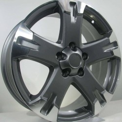 TOYOTA STYLE 545 7×17 5×114,3 ET45 Gun Metal Face Machined TOYOTA STYLE 545 7×17 5×114,3 ET45 Gun Metal Face Machined