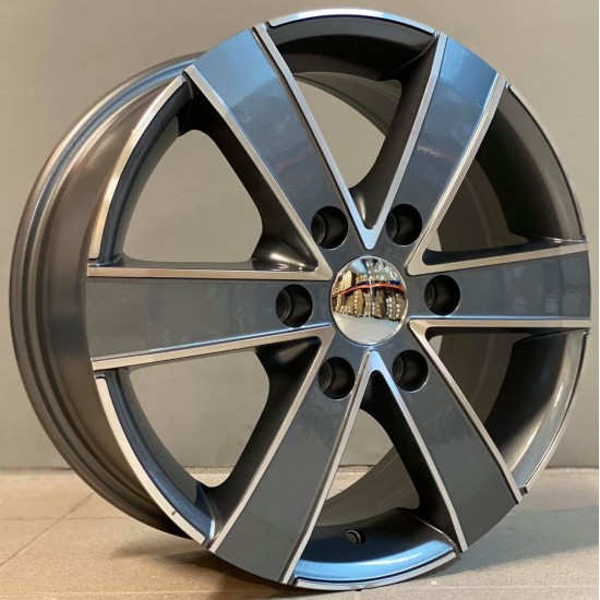 VAN STYLE 474 7×16 6×130 ET60 Gun Metal Face Machined