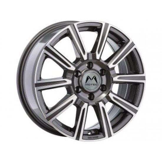 WM1-Vantastic 7×17 6×130 ET50 Gun Metal Face Machined