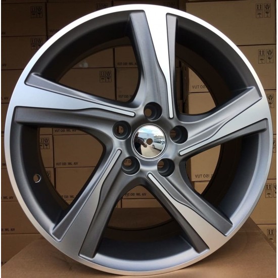 VOLVO STYLE 115 7,5×18 5×108 ET49 Matt Gun Metal Face Machined