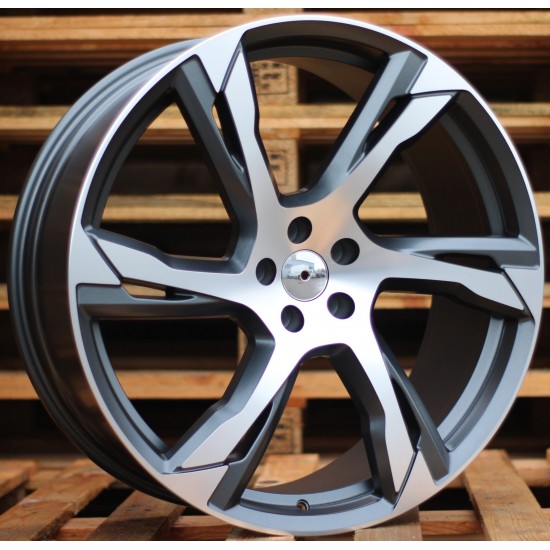 VOLVO STYLE 1175 8×18 5×108 ET49 Gun Matt Metal Face Machined