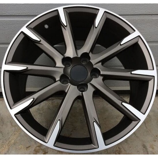 VOLVO STYLE 516 8×18 5×108 ET49 Gun Matt Metal Face Machined
