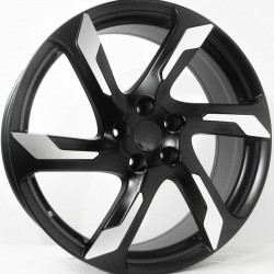 VOLVO STYLE 703 8×18 5×108 ET42 Black Matt Face Machined VOLVO STYLE 703 8×18 5×108 ET42 Black Matt Face Machined