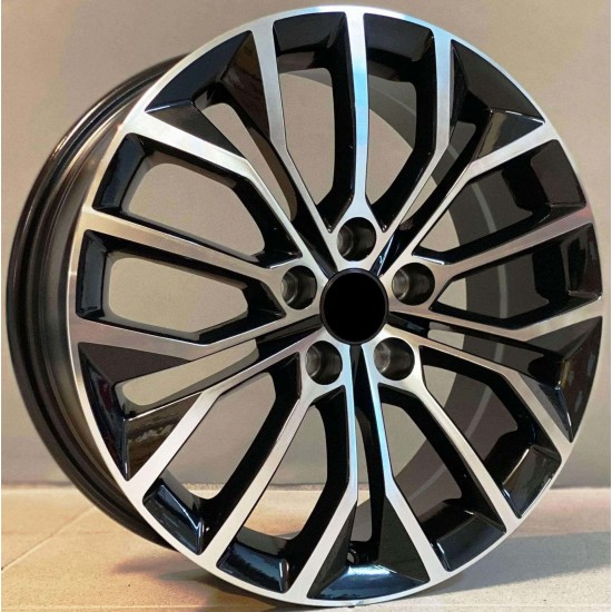 VW STYLE 1311 6,5×16 5×100 ET42 Black Face Machined