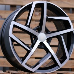 VW STYLE 1362 7,5×17 5×100 ET45 Black Face Machined VW STYLE 1362 7,5×17 5×100 ET45 Black Face Machined