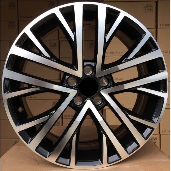 VW STYLE 1380 6,5×17 5×100 ET40 Black Face Machined