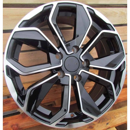 VW STYLE 164 6,5×16 5×100 ET40 Black Face Machined