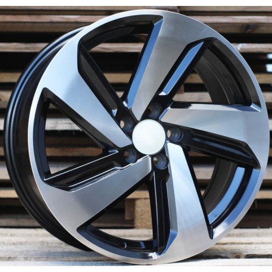 VW STYLE 271 8×18 5×112 ET45 Black Face Machined