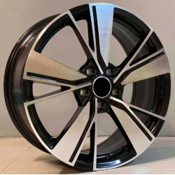 VW STYLE 450 7,5×17 5×112 ET45 Black Face Machined
