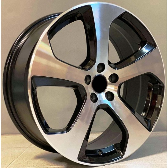 VW STYLE 504 7,5×18 5×100 ET38 Black Face Machined