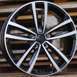 VW STYLE 5287 8×18 5×112 ET45 Black Face Machined