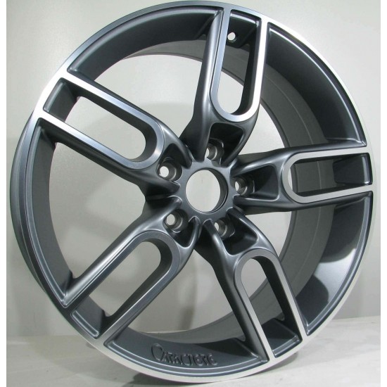 VW STYLE 530 7,5×17 5×112 ET38 Gun Metal Face Machined