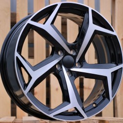 VW STYLE 5340 6,5×16 5×100 ET40 Black Face Machined