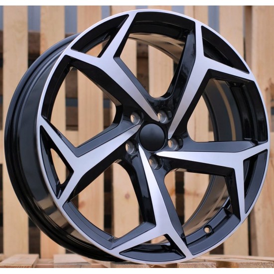 VW STYLE 5340 6,5×16 5×112 ET40 Black Face Machined