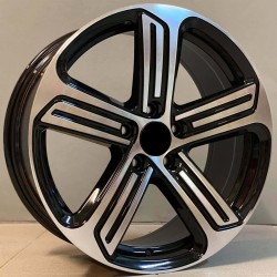 VW STYLE 5466 7,5×17 5×112 ET45 Black Face Machined