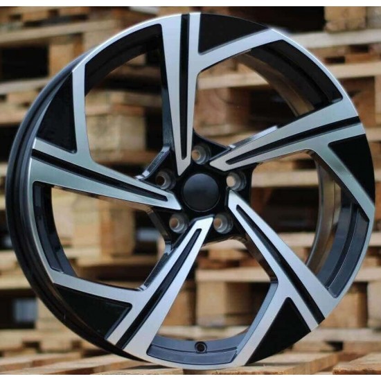 VW STYLE 5502 7,5×17 5×112 ET45 Black Face Machined