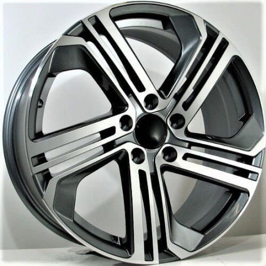 VW STYLE 5586 8×18 5×112 ET45 Gun Metal Face Machined