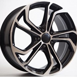 VW STYLE 5620 7,5×17 5×100 ET35 Black Face Machined
