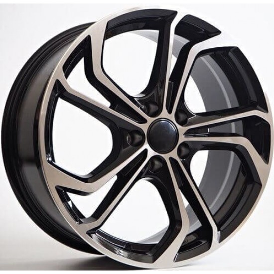 VW STYLE 5620 7,5×17 5×100 ET35 Black Face Machined