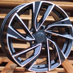 VW STYLE 5772 7,5×18 5×112 ET51 Black Face Machined