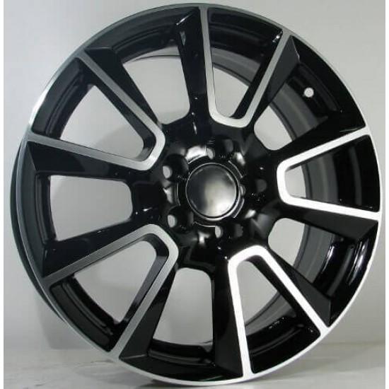 VW STYLE 578 6,5×16 5×100 ET33 Black Face Machined