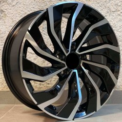 VW STYLE 5780 7,5×17 5×112 ET45 Black Face Machined