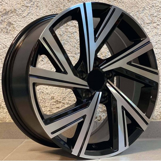 VW STYLE 5805 8×18 5×112 ET45 Black Face Machined