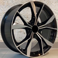VW STYLE 5808 8×18 5×112 ET41 Black Face Machined