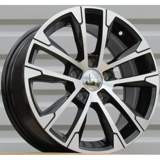 VW STYLE 73 7×16 5×112 ET42 Black Face Machined