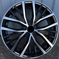 VW STYLE 952 6,5×17 5×100 ET40 Black Face Machined